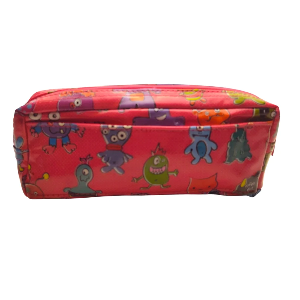 Papercase Pink Monster Zippered Pencil Pouch